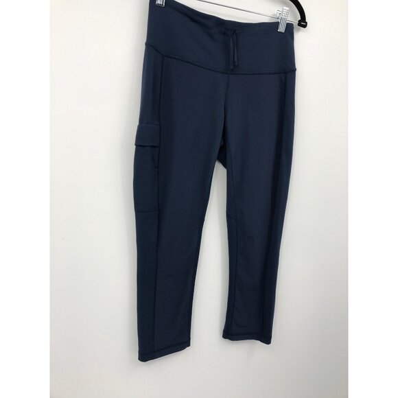 Kuhl Women's Cropped Active Legging Travrse Kapri Raven UPF 50 Blue Small - Picture 2 of 5